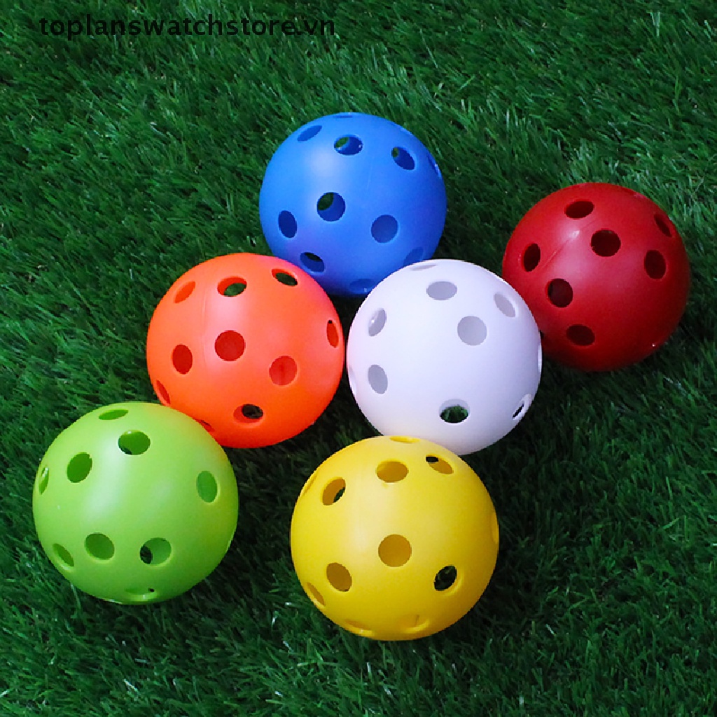Set 24 Quả Bóng Golf Bằng Nhựa 42MM Đục Lỗ Luyện Tập