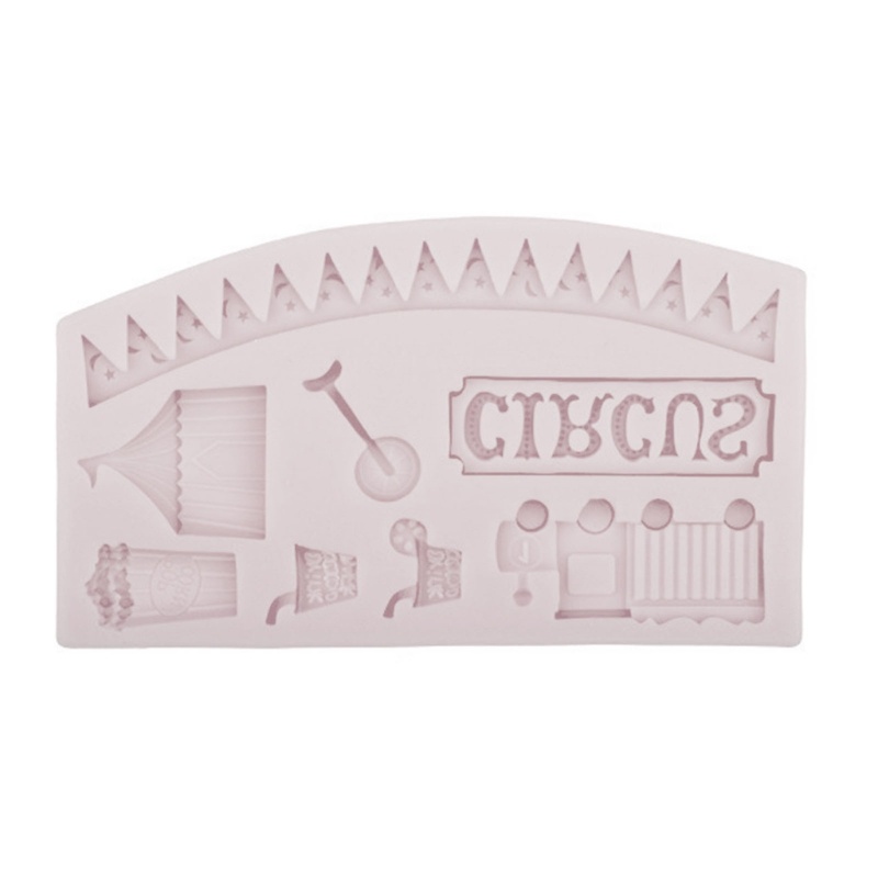 Khuôn Silicone Tạo Hình Làm Bánh Kẹo Hình Chú Hề Rạp Xiếc DIY