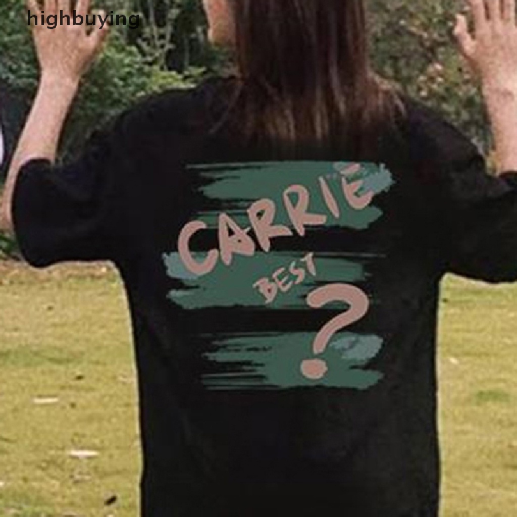 Áo Thun Tay Ngắn Cổ Tròn In Chữ Phong Cách Retro Cho Nữ