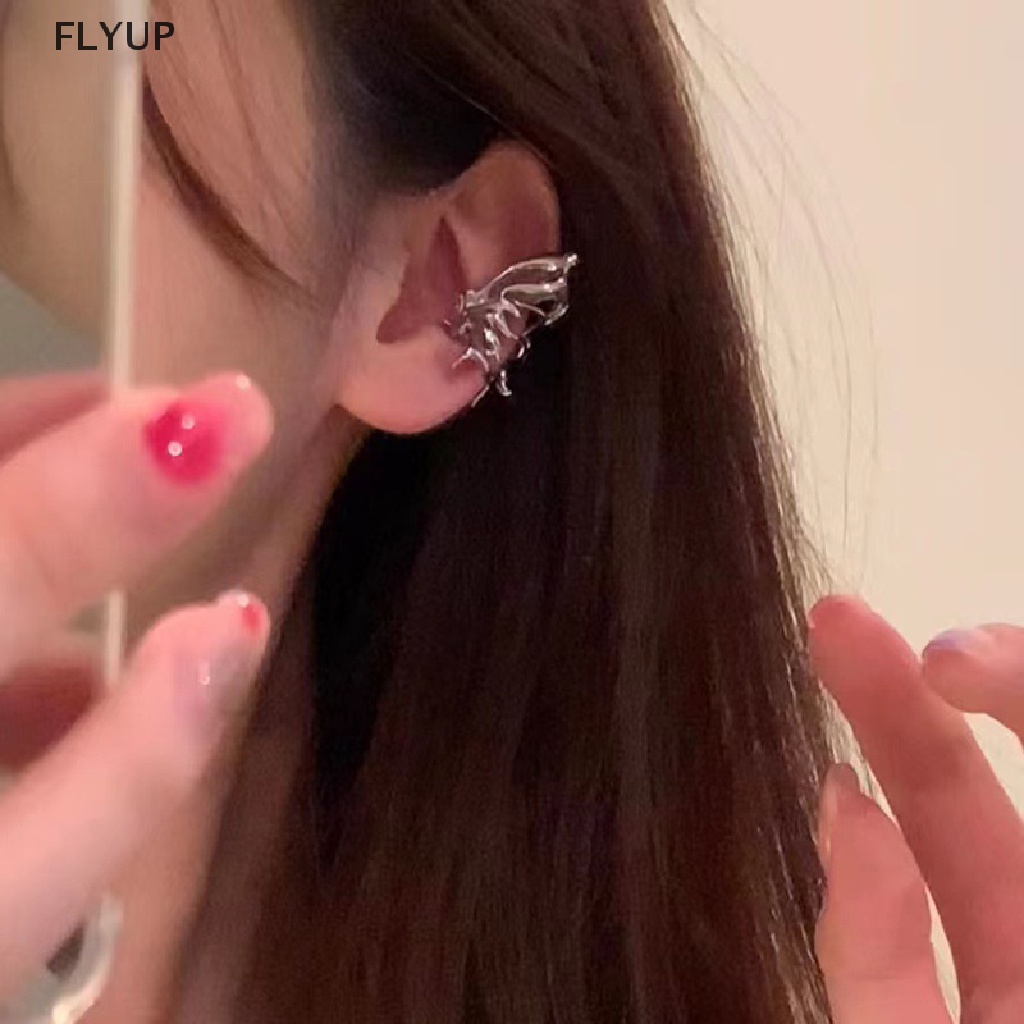 Khuyên Kẹp Vành Tai Hình Cánh Bướm Bằng Kim Loại Thời Trang Cho Nữ