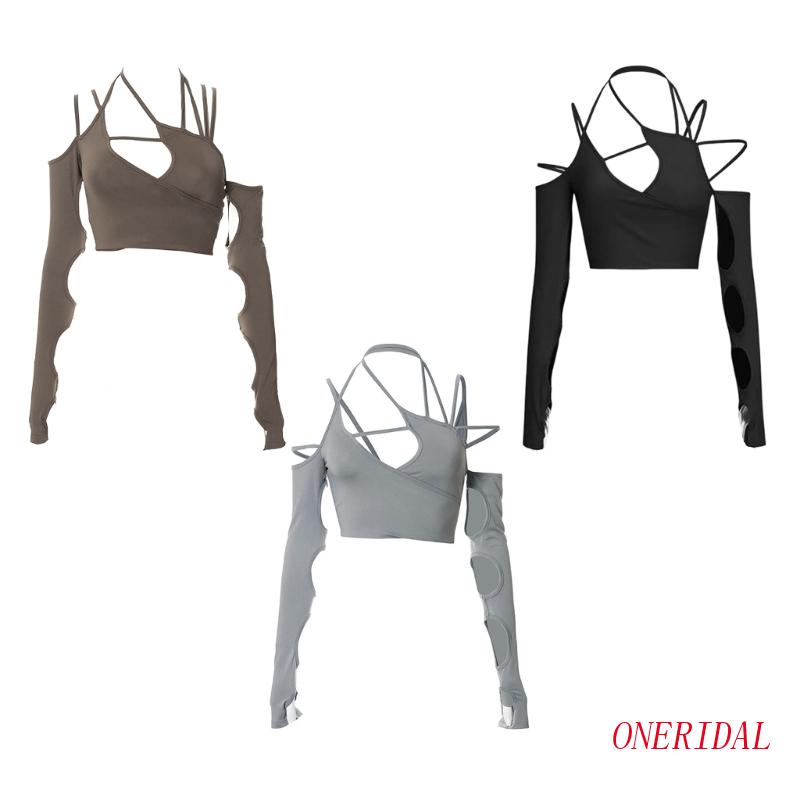 Áo Thun Mềm Hở Lưng Màu Trơn Thoáng Khí Dành Cho Nữ