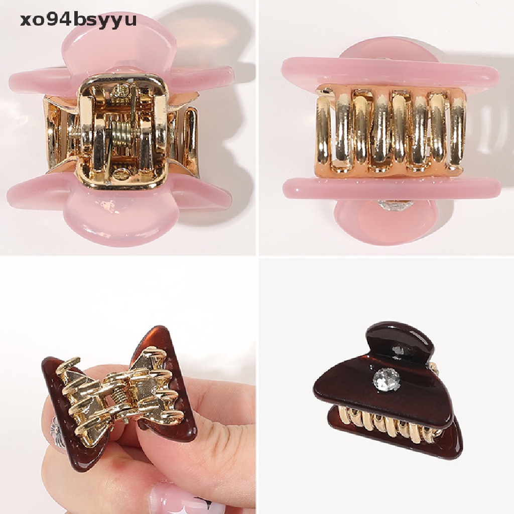 Set 2 Kẹp Tóc Xo94Bsyu Họa Tiết Ngôi Sao Trái Tim Đính Đá Xinh Xắn Cho Nữ