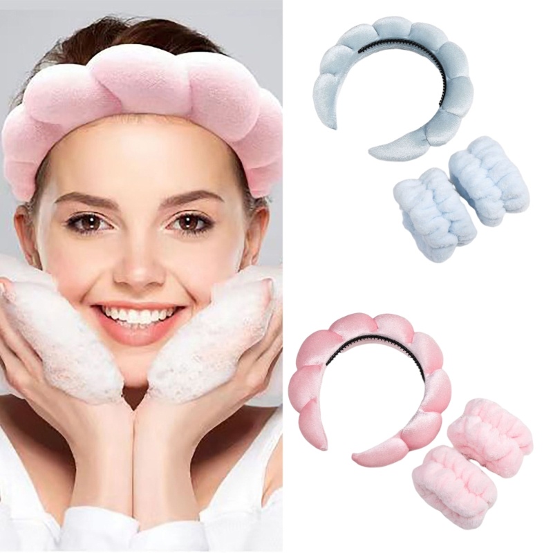 Flgo Băng Đô Đeo Cổ Tay Thấm Hút Mồ Hôi Cho Spa