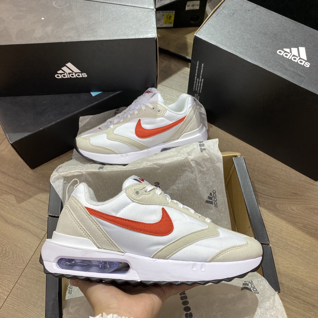 *CHÍNH HÃNG* Giày thể thao Sneaker N.I.K.E AIR MAX DAWN màu Trắng swoosh Cam - CODE: DC4068 101