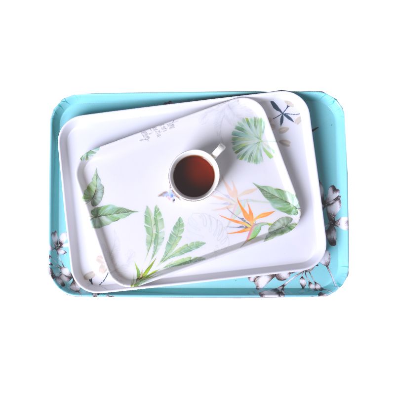 Khay Trà Hình Chữ Nhật Phong Cách Bắc Âu Mới