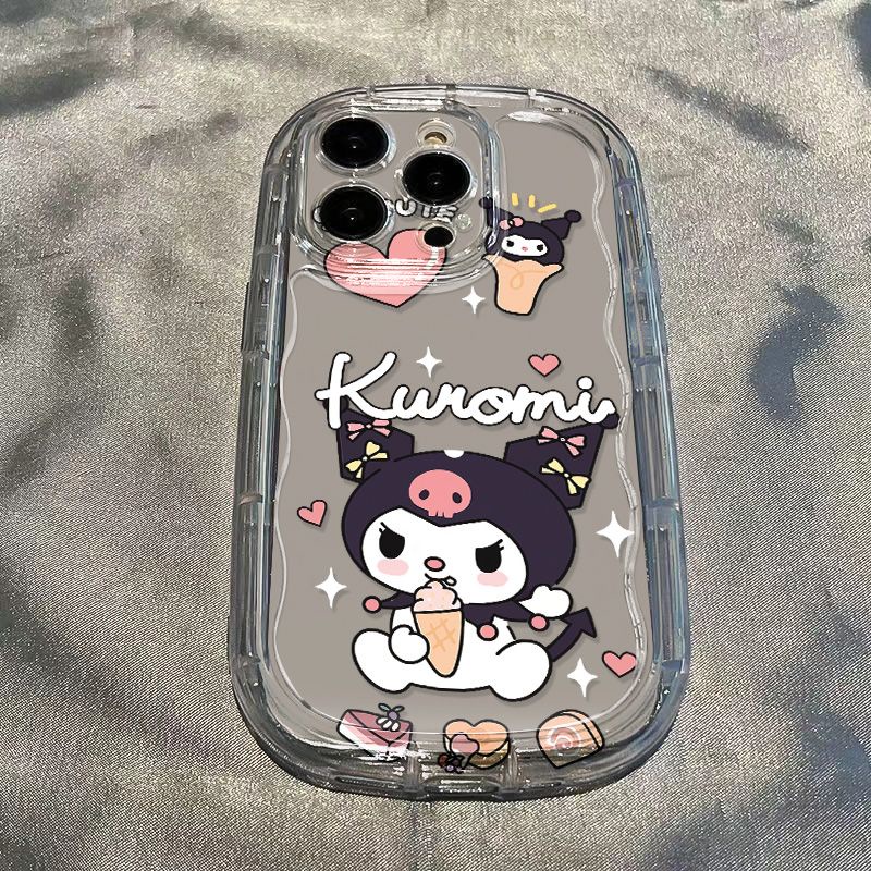 ✅Ốp Điện Thoại Mềm Trong Suốt Họa Tiết Que Kem Kuromi Cho Iphone 11 / xr 7 promax13 / 8p 14 12 xs J0VG