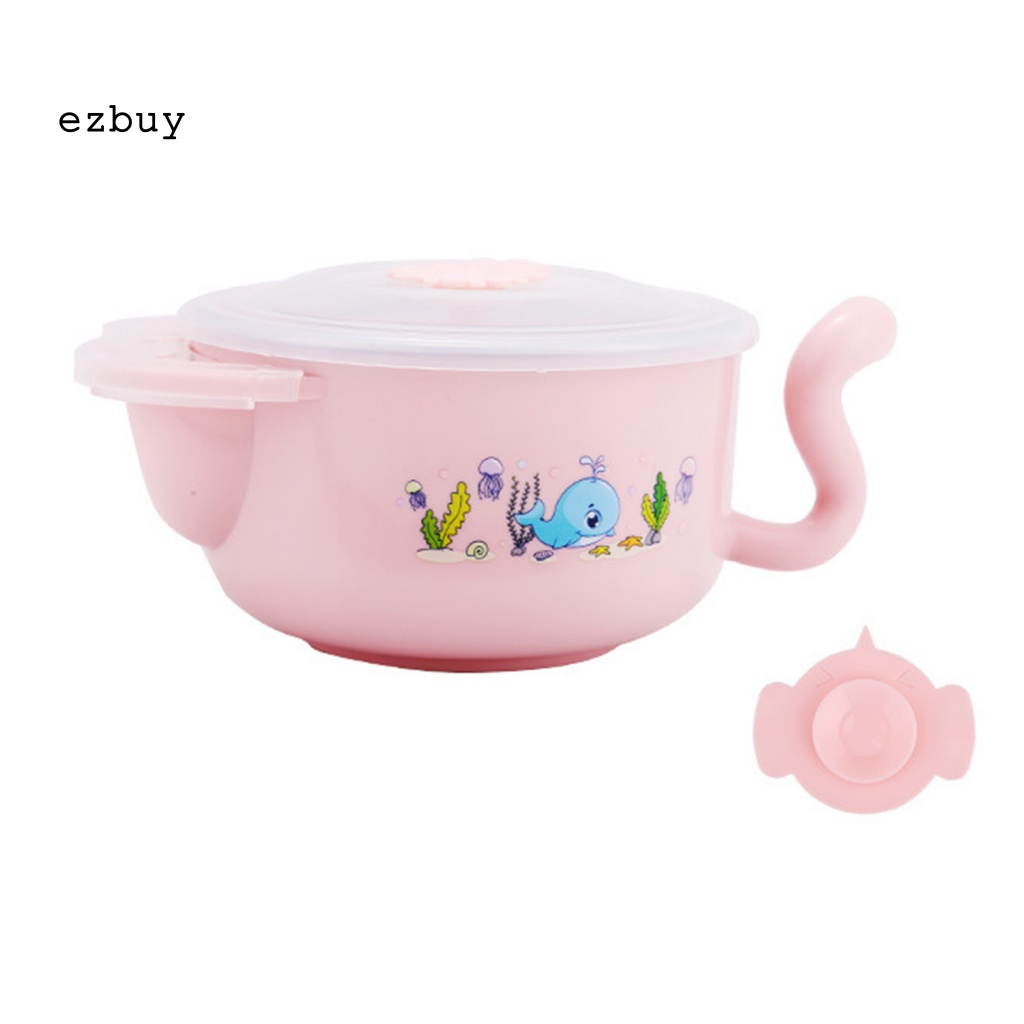 Bát Ăn Dặm Bằng Thép Không Gỉ Có Tay Cầm Tiện Dụng Cho Bé