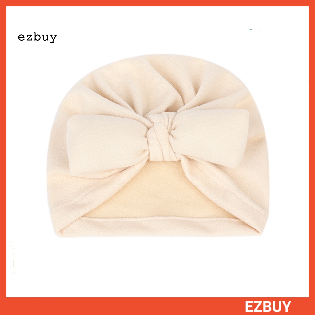 [EY] Mũ Beanie Vải Công Sở Tinh Tế Chống Dầu Thiết Kế Nơ Mặc Hàng Ngày Cho Bé Sơ Sinh