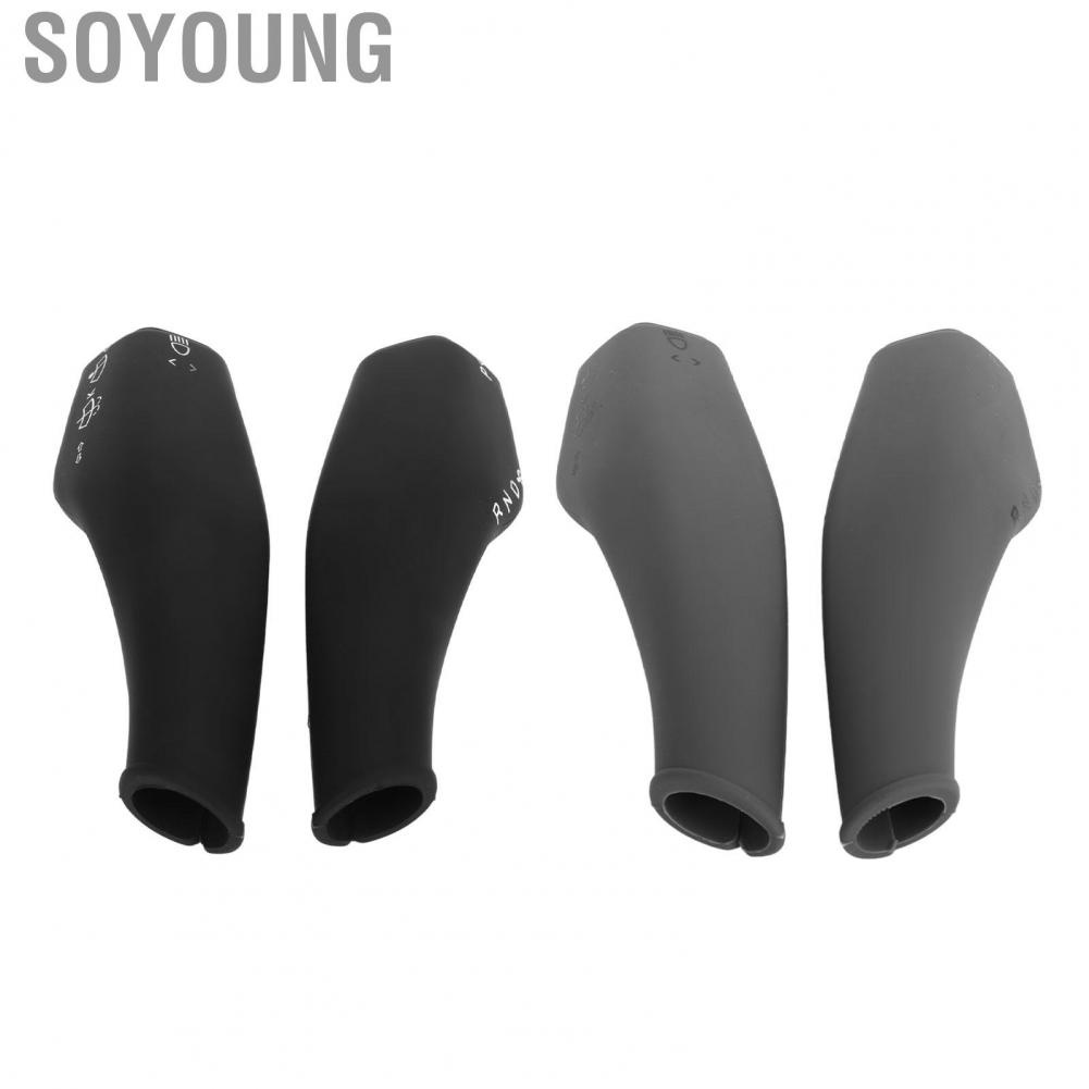Soyoung Wiper Lever Cover  Stylish Decoration 2PCS Steering Wheel Shift Easy To Install All Inclusive Effective Protection for Car