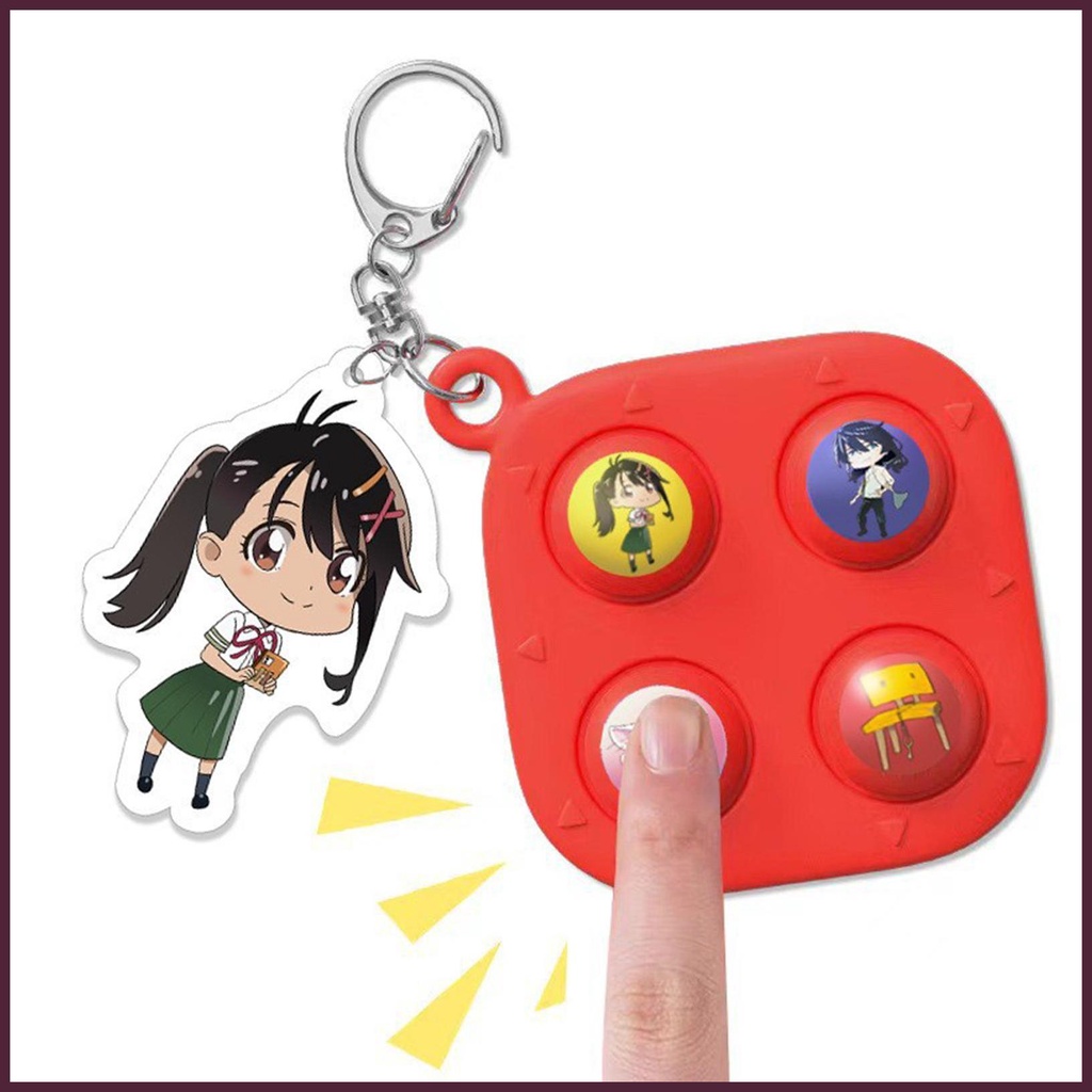 Móc Khóa Có Dây Treo Hình Mèo Munakata Sota Dễ Thương Giảm Căng Thẳng