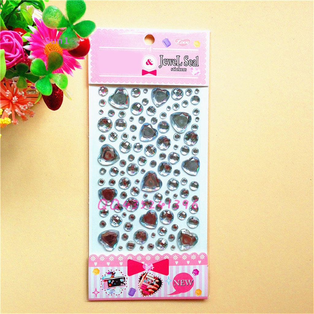 Dải Đá Kim Cương Pha Lê Hình Trái Tim Dán Trang Trí Đa Ứng Dụng Sun1 > Sun1 >