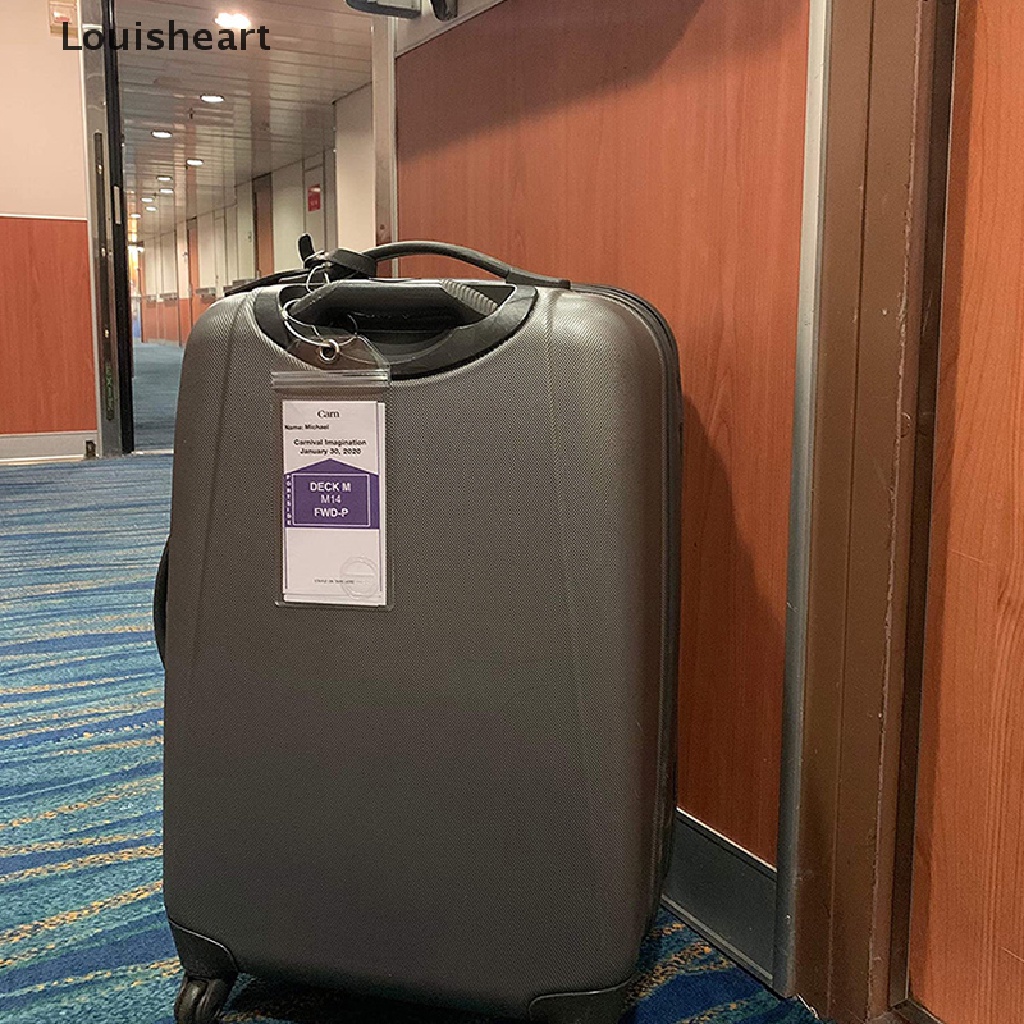 Thẻ Đeo Hành Lý Bằng PVC Trong Suốt Chống Thấm Nước Thương Hiệu Louisheart