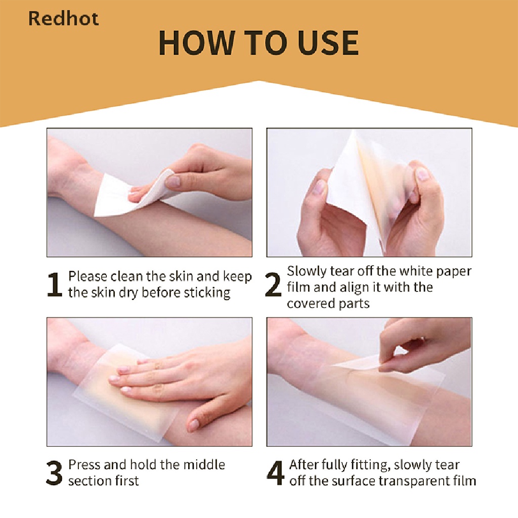 &lt; Redhot &gt; Miếng Dán Che Khuyết Điểm Bằng Silicone Vô Hình Thoáng Khí Chống Thấm Nước Thân Thiện Với Làn Da Mô Phỏng Hình Xăm