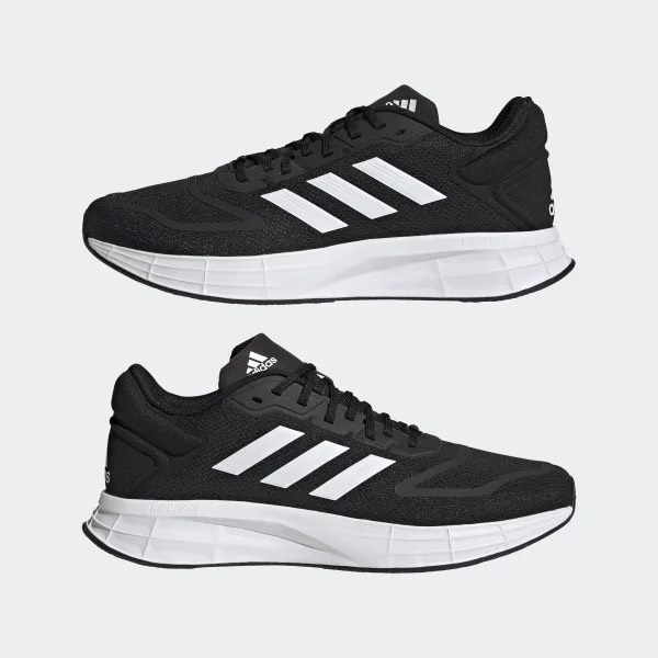 *CHÍNH HÃNG* Giày thể thao Sneaker ADIDAS Running DURAMO 10 màu Đen sọc Trắng - Code: GW8336