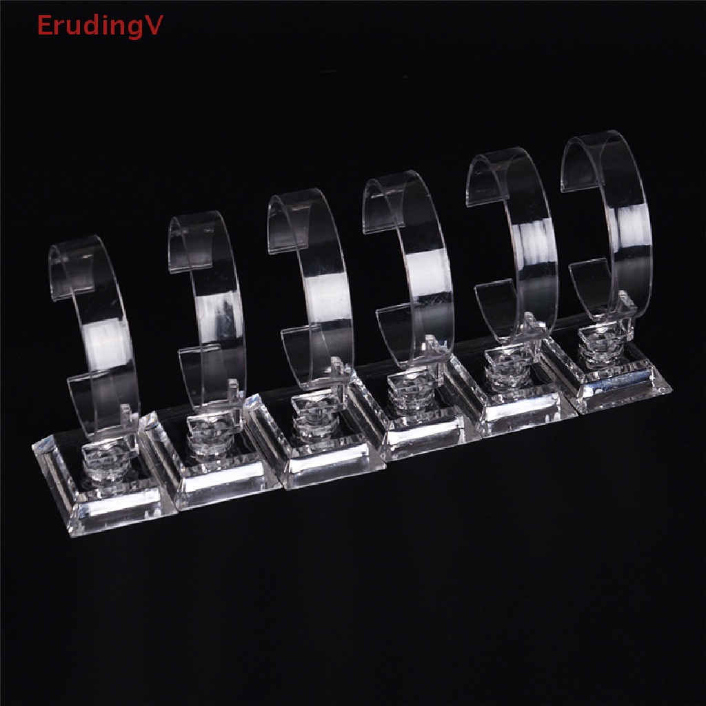 Bộ 2 Giá Đỡ Trưng Bày Trang Sức / Đồng Hồ Bằng Acrylic Trong Suốt Có Thể Tháo Rời