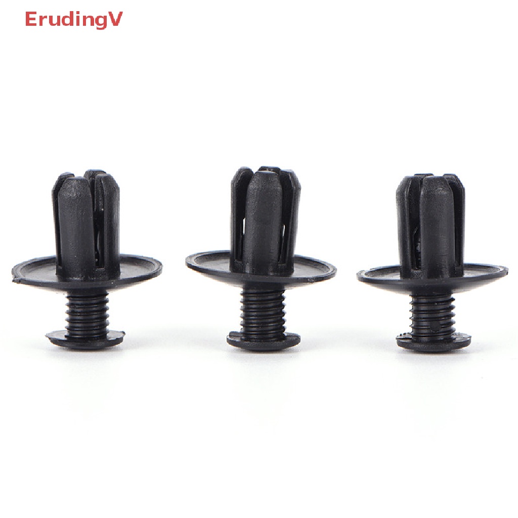 FENDER Set 50 Đinh Tán Nhựa Màu Đen 8mm Chuyên Dụng Cho Cản Trước Xe Hơi