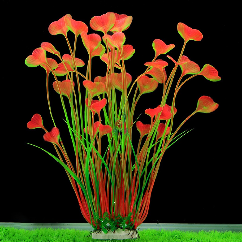 1 Cây Cảnh Giả Bằng Nhựa Trang Trí Bể Cá 30cm