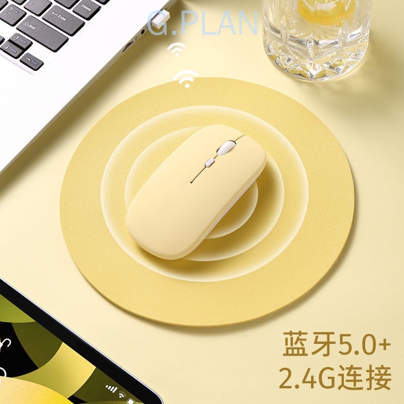 Chuột Bluetooth 5.0 Không Dây Hai Chế Độ Không Ồn Cho ipad Laptop Apple Android Điện Thoại