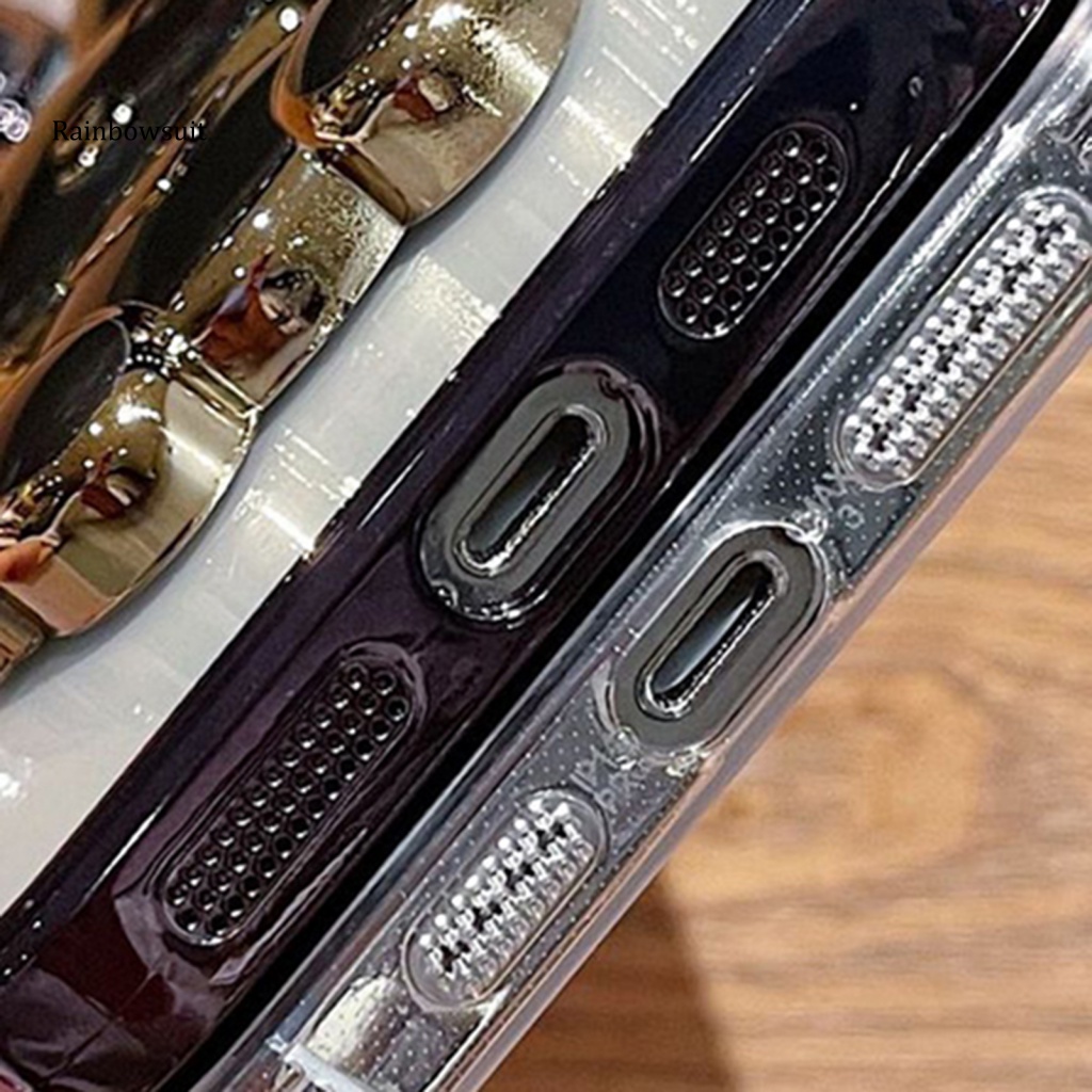 Ốp Điện Thoại Trơn Mịn Chống Trầy Xước Có Giá Đỡ Hình Thỏ Cho iPhone14Pro