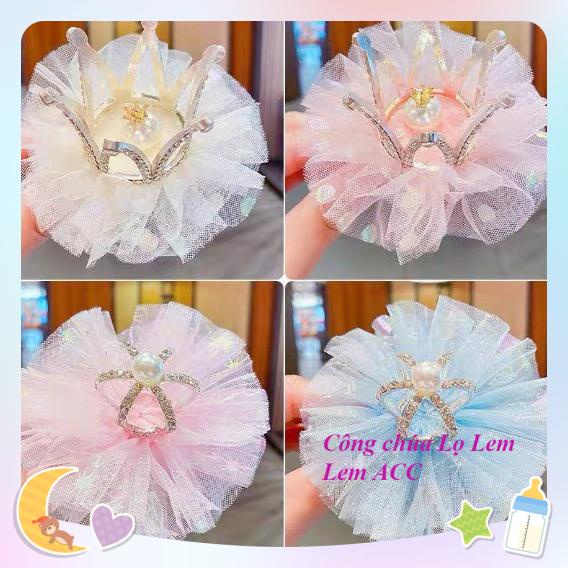 Kẹp tóc cho bé gái, kẹp tóc vương miện công chúa cho bé gái xinh xắn đáng yêu L055