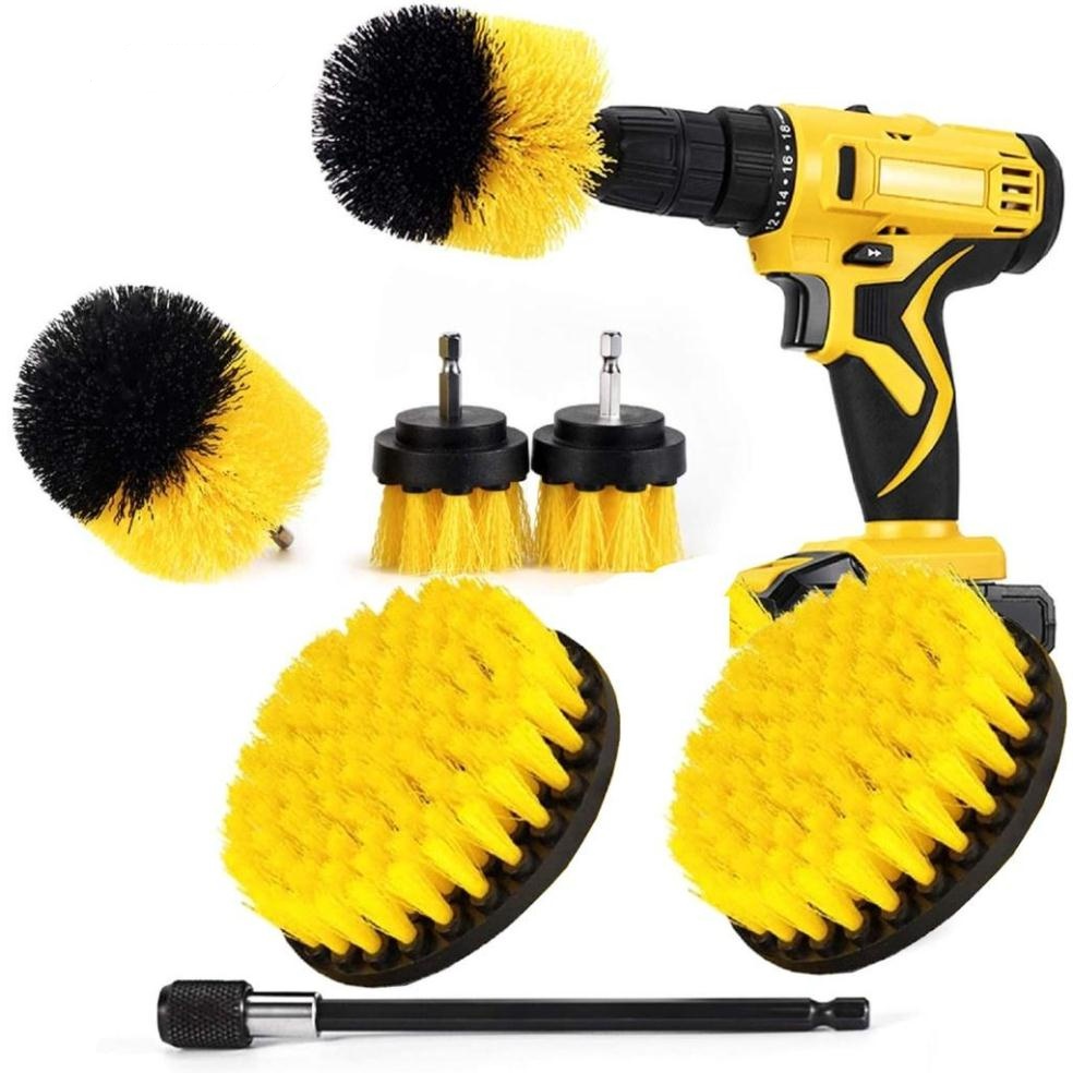 Đầu Bàn Chải Gắn Máy Khoan Cầm Tay Cọ Rửa Nhà Cửa đa năng
