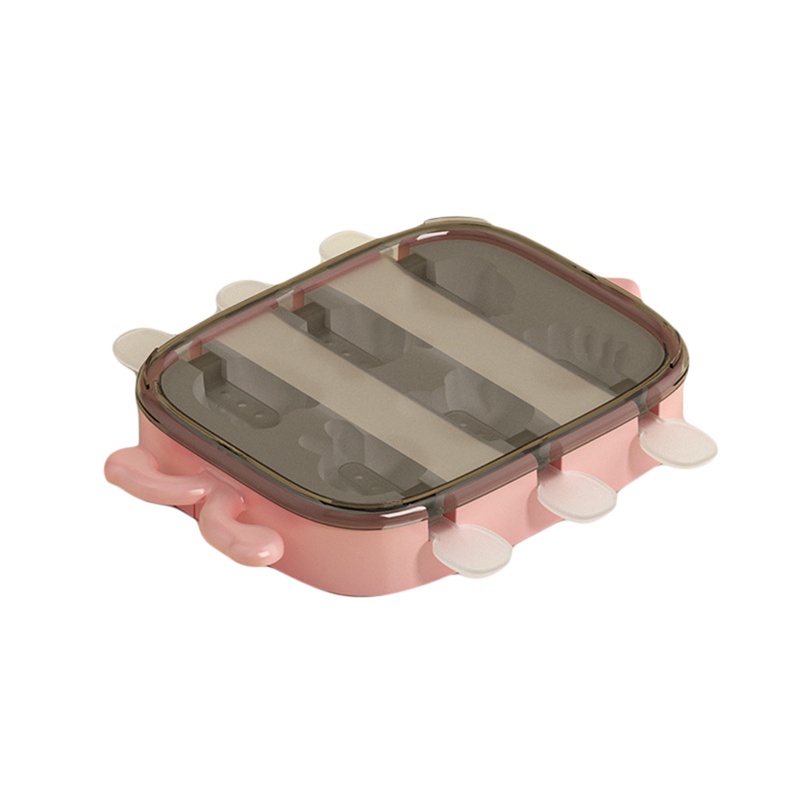 Khuôn Silicone Làm Kem Que Có Nắp Đậy Tiện Dụng