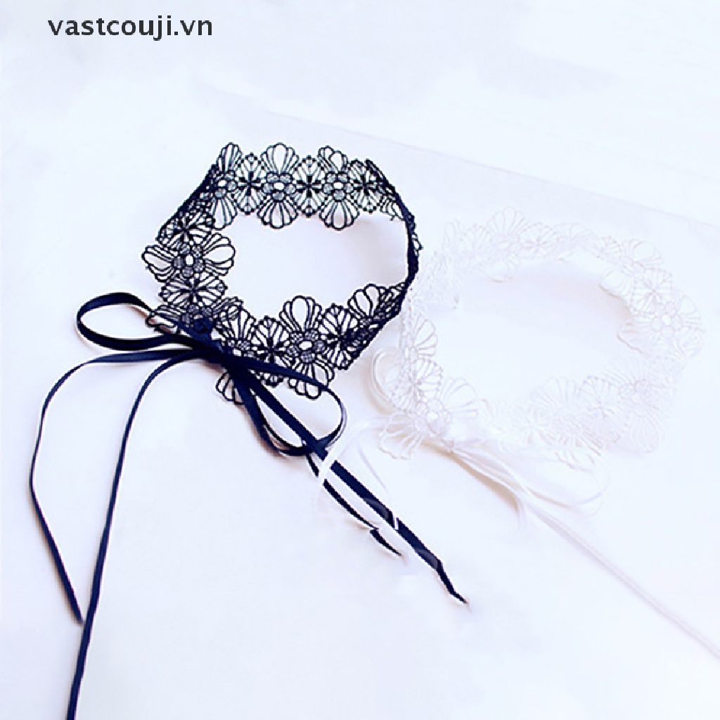Vòng Cổ Choker Ren Có Thể Điều Chỉnh Phong Cách Gothic Ngọt Ngào Dễ Thương Cho Nữ