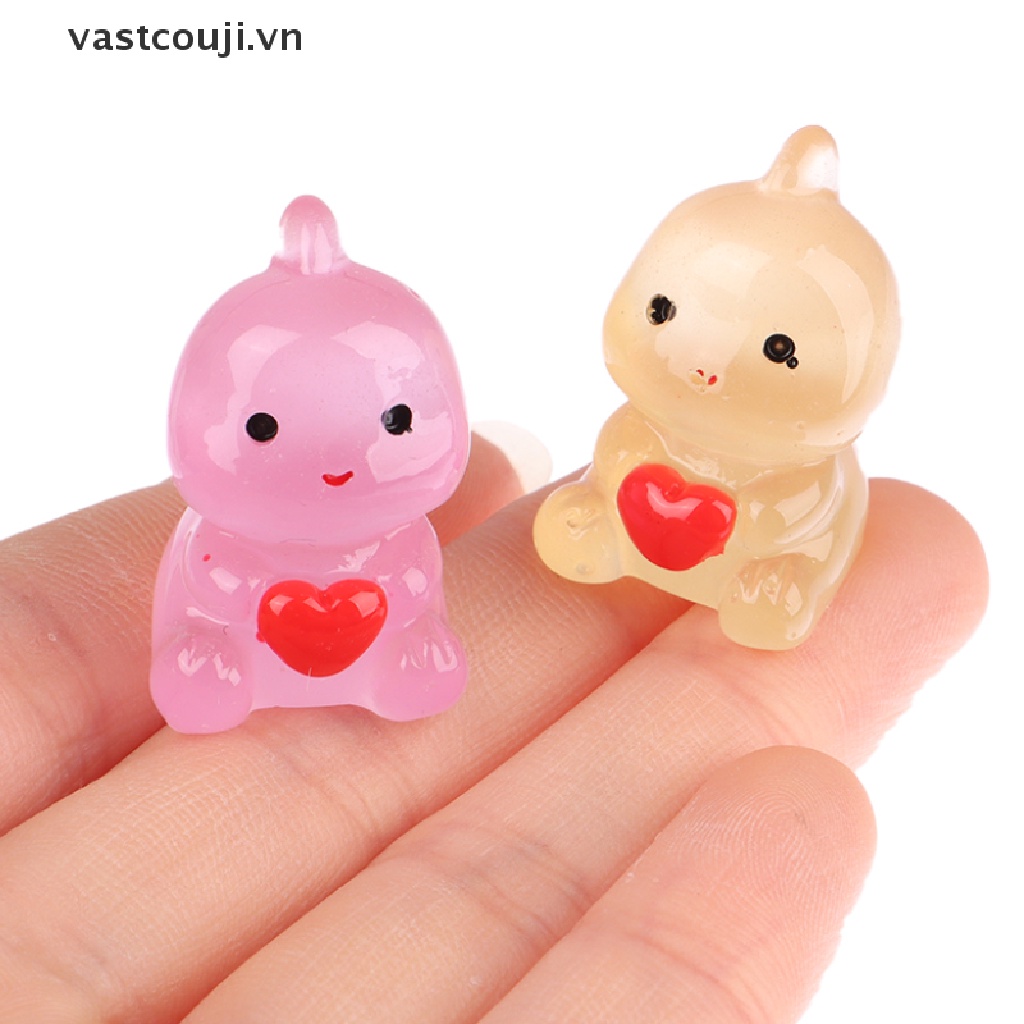 Set 10 Mặt Dây Chuyền Hình Khủng Long Dạ Quang DIY