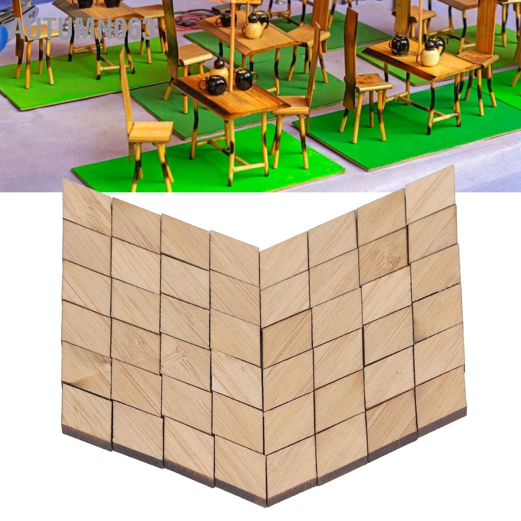 48 Miếng Lót Sàn Nhà Búp Bê 1: 12 Họa Tiết Hình Thoi Vintage