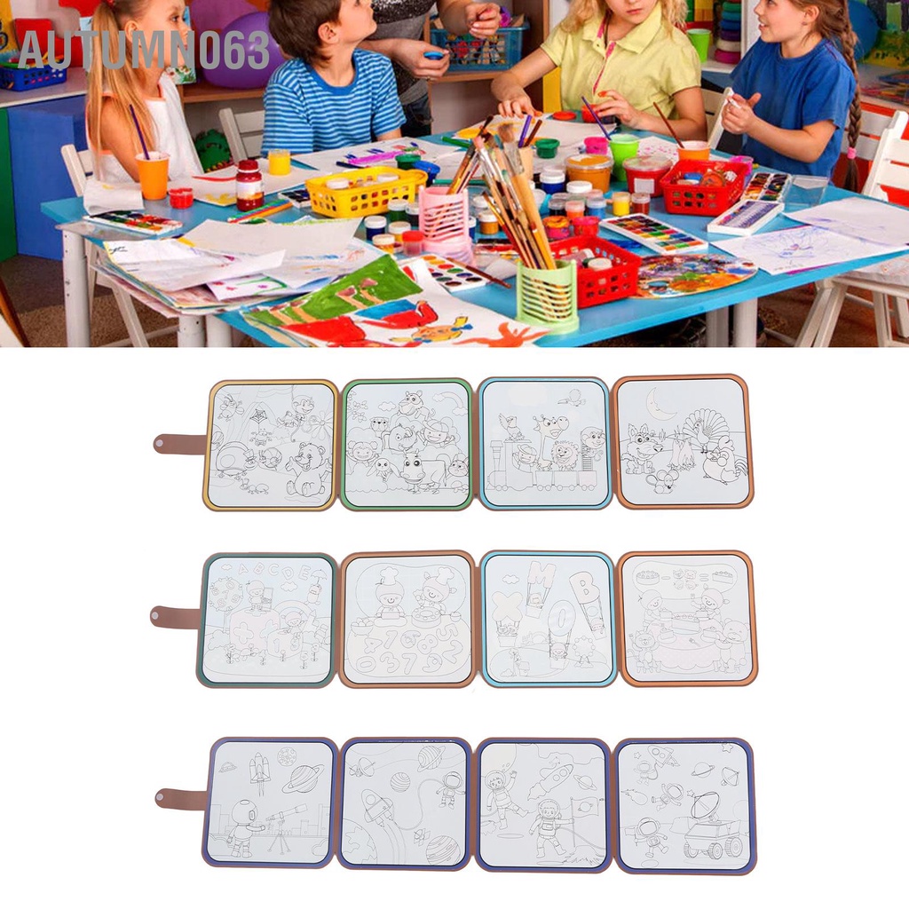 Sách Vẽ Tranh Gấp Gọn Có Thể Tái Sử Dụng Giáo Dục Sớm Cho Bé