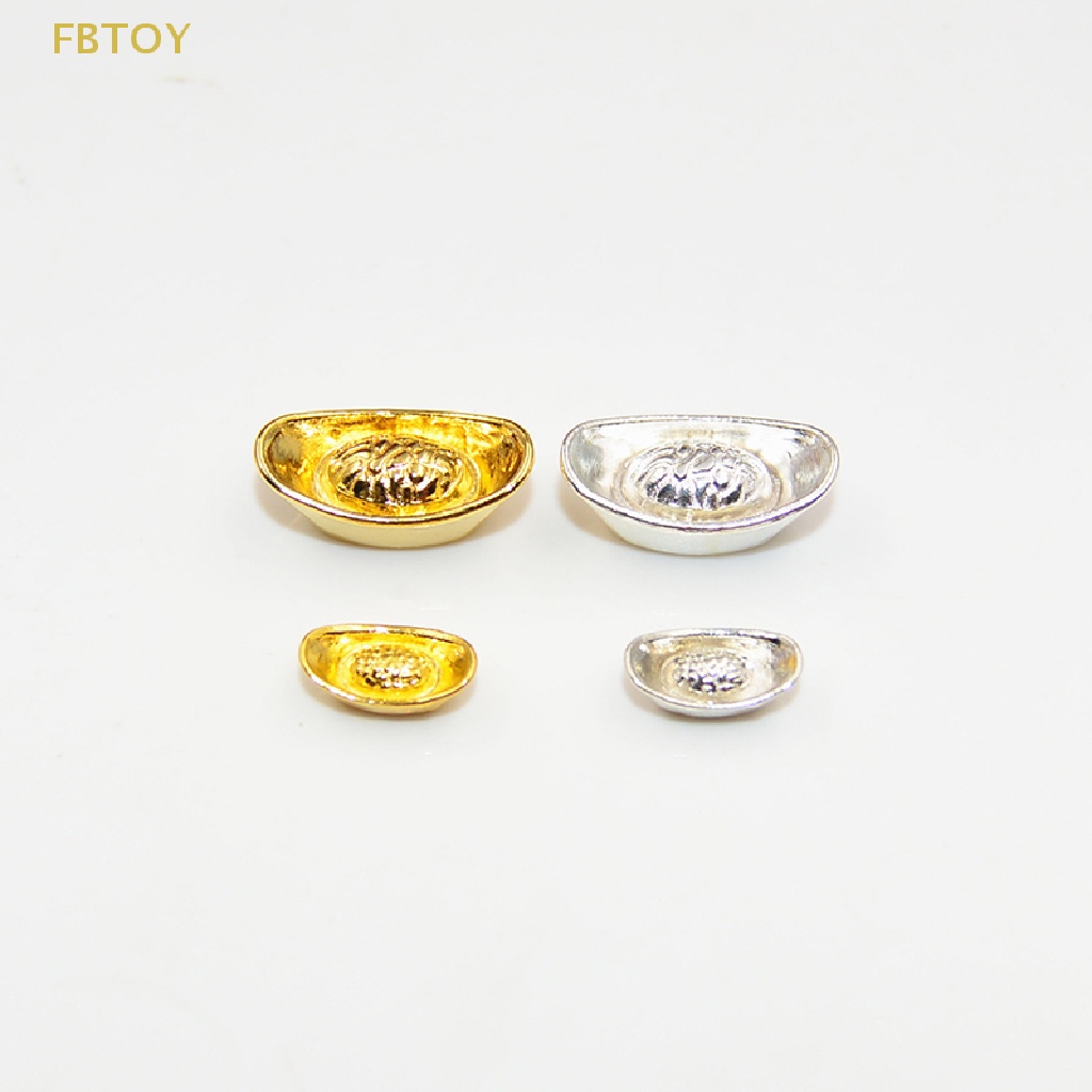 Set 10 Tượng Thỏi Vàng Mini Trang Trí Nhà Búp Bê