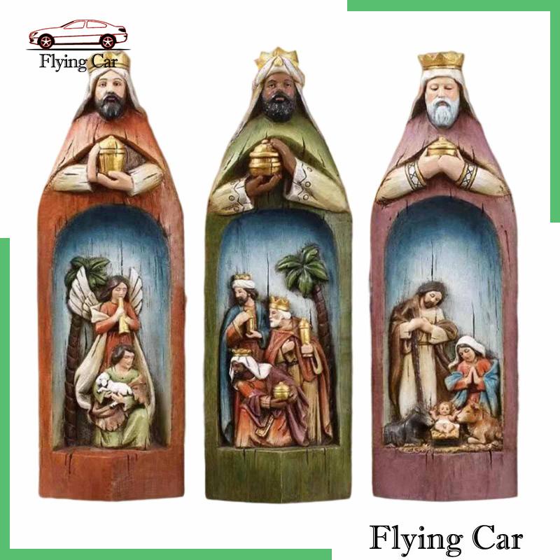 [Lzdjfmy2] Bộ Tượng Phong Cảnh Giáng Sinh Tự Nhiên Cho Lễ Tạ Ơn Sinh Nhật