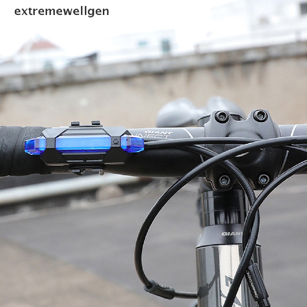 Đèn Cảnh Báo Chống Thấm Nước Sạc USB Cho Xe Đạp Leo Núi