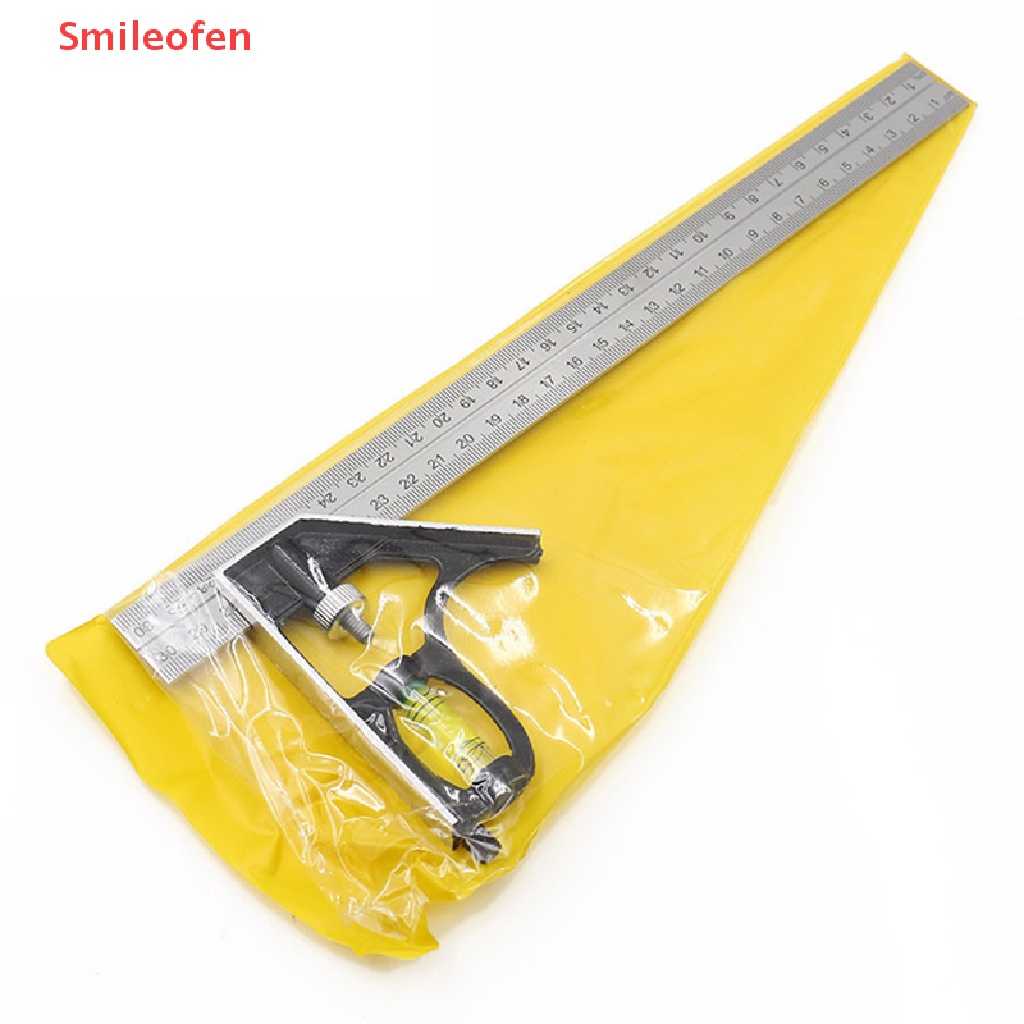 Thước Đo Góc Phải 45 / 90 Độ 12inch Điều Chỉnh Được Tiện Lợi Mới
