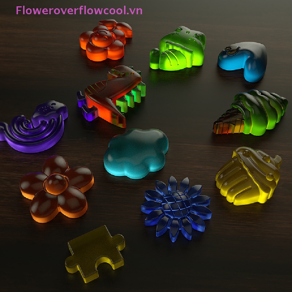 Fofc Khuôn Nhựa Epoxy Hình Hoa Vương Miện DIY Làm Phụ Kiện Giày Đi Biển