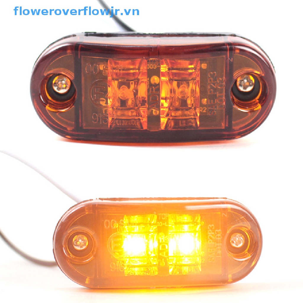 1 Đèn LED Cảnh Báo 10V 30V Ánh Sáng Trắng / Vàng / Đỏ Dành Cho Xe Hơi / Xe Tải