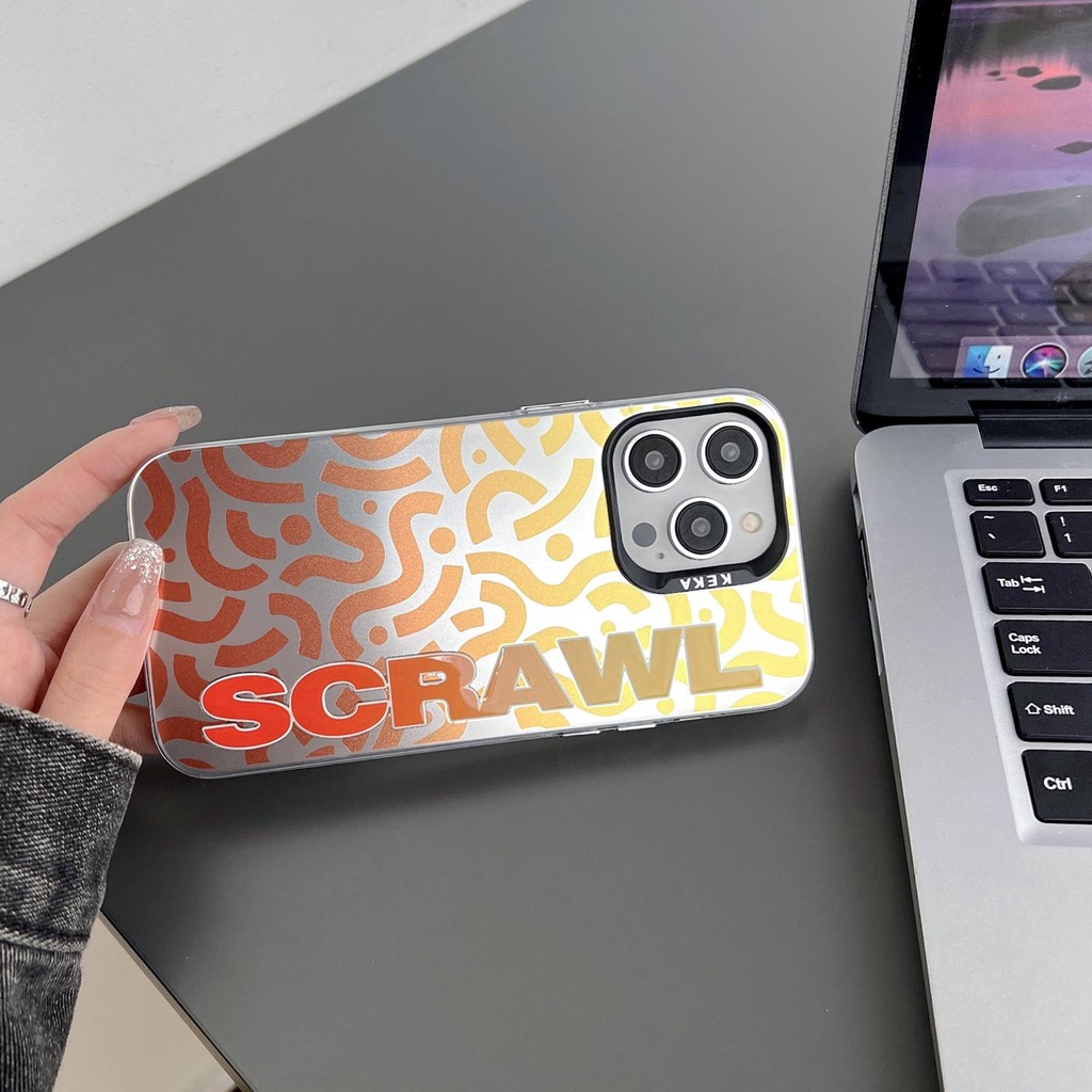 Ốp Điện Thoại Silicon Mềm Trong Suốt In Chữ Hai Mặt Màu Gradient Thời Trang Chống Rơi Cho iPhone 14 13 12 Pro Max