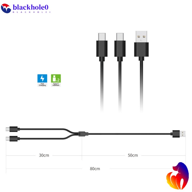 Dây Cáp Sạc Usb Loại c 2 Trong 1 Tương Thích Với Switch / PS5 / PSVR2