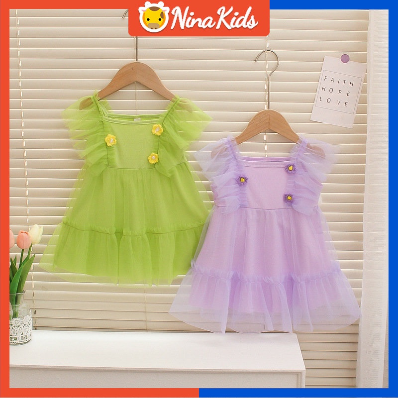 Đầm Thời Trang Mùa Hè Dễ Thương Xinh Xắn Dành Cho Bé Gái 0-5 Tuổi