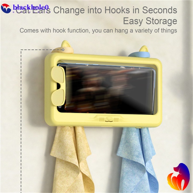 Giá Đỡ Điện Thoại Chống Nước Xoay 360 Độ Gắn Tường Tiện Lợi