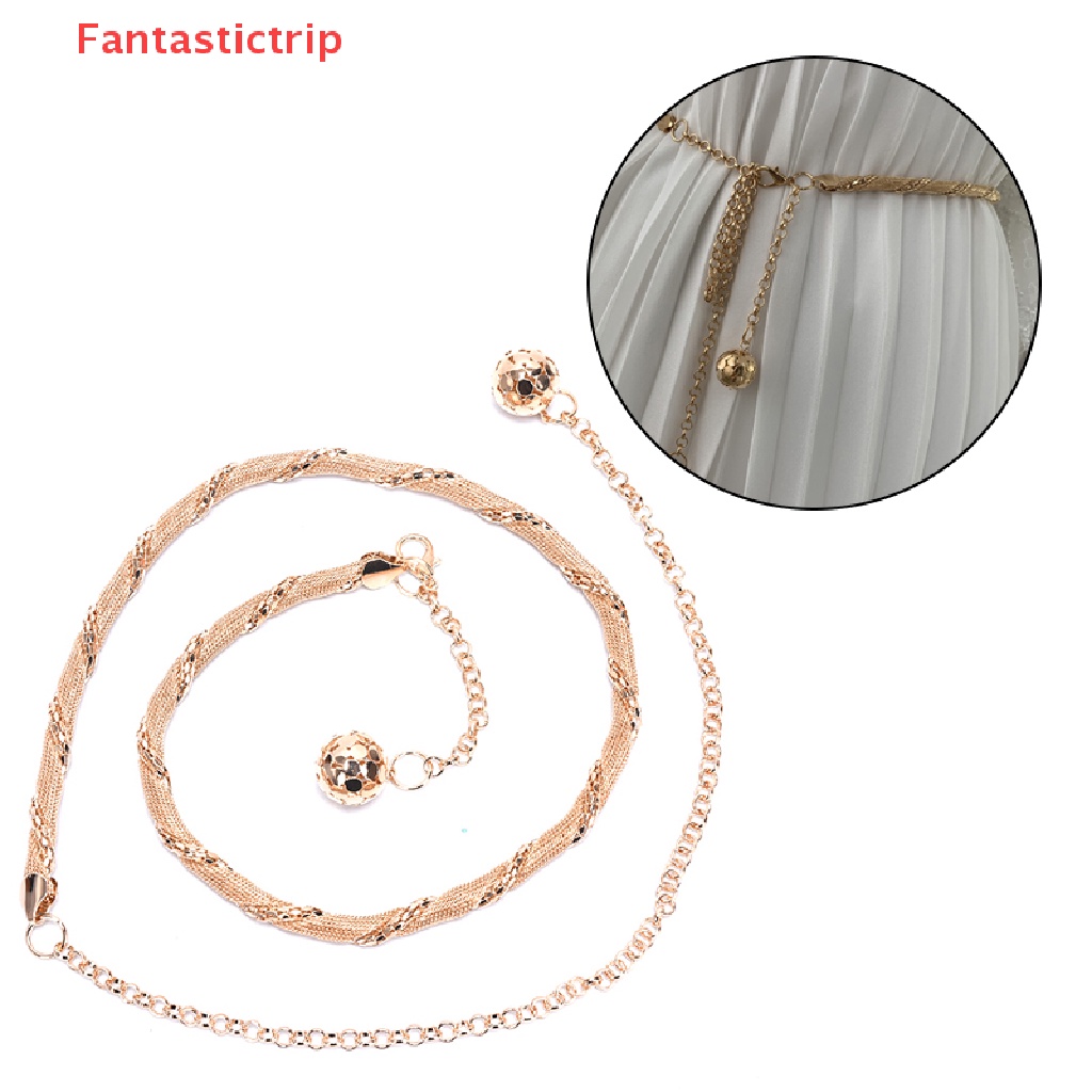 Thắt Lưng Dây Xích Kim Loại Thời Trang Mới Cho Nữ