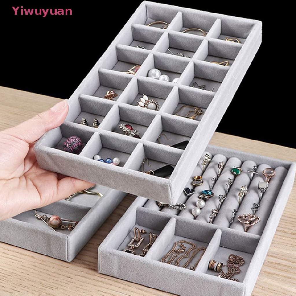 &lt; Yiwuyuan &gt; Hộp Đựng Trang Sức Bằng Nhung Mới