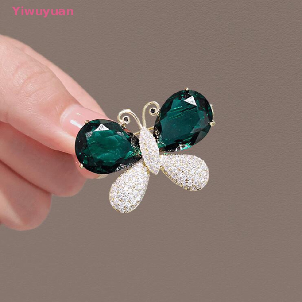 Ghim Cài Áo Hình Bướm / Côn Trùng Đính Đá Phong Cách Vintage Mới