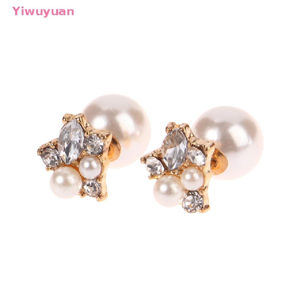 Khuyên Tai Ngọc Trai Hai Mặt Thời Trang Mới Cho Nữ