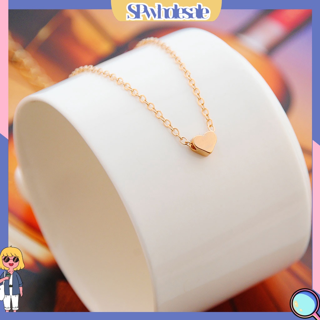&lt;SPwholesale&gt; Vòng cổ Mặt Trái Tim Thời Trang Cho Nữ