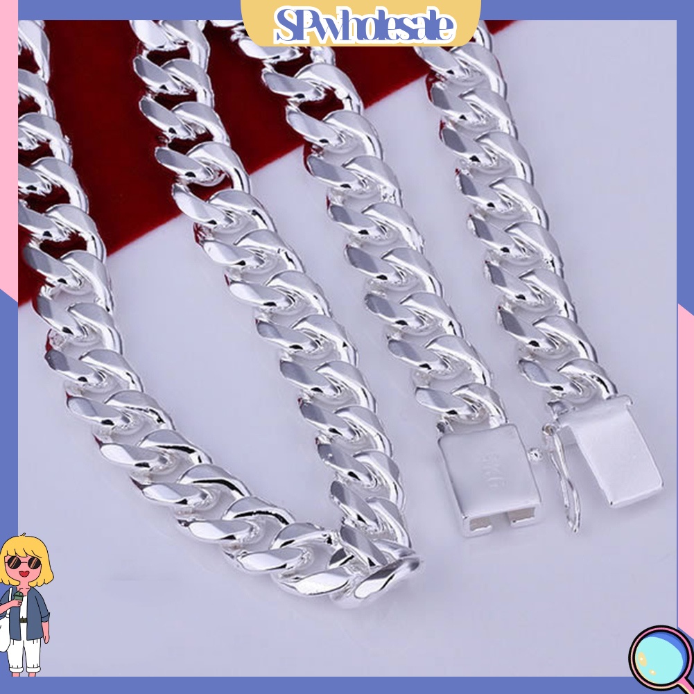 &lt;SPwholesale&gt; Vòng cổ Dạng Xích Dày Rộng Thời Trang Cho Nam &lt; SPwholesale &gt;