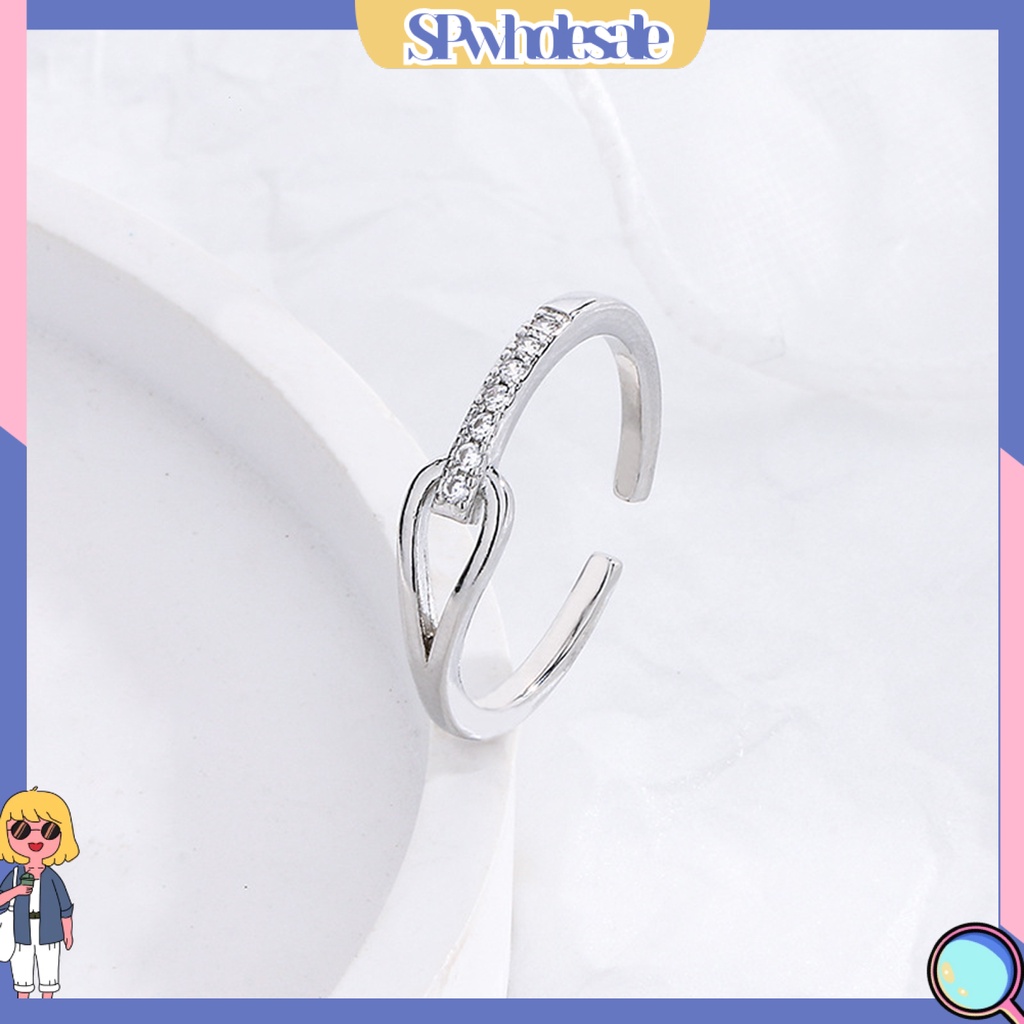 <SPwholesale> Nhẫn Đính Đá Lấp Lánh Phong Cách Nhật Hàn Cho Nữ