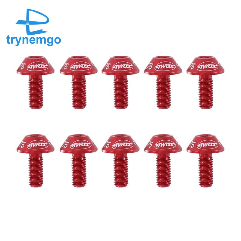 Set 10 Ốc Vít Hợp Kim Nhôm M5 X 12 Chuyên Dụng Cho Xe Đạp Leo Núi