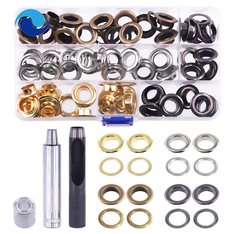 Set 63 Vòng Đệm Dày 1 / 2 Inch Kèm 4 Màu Bằng Kim Loại