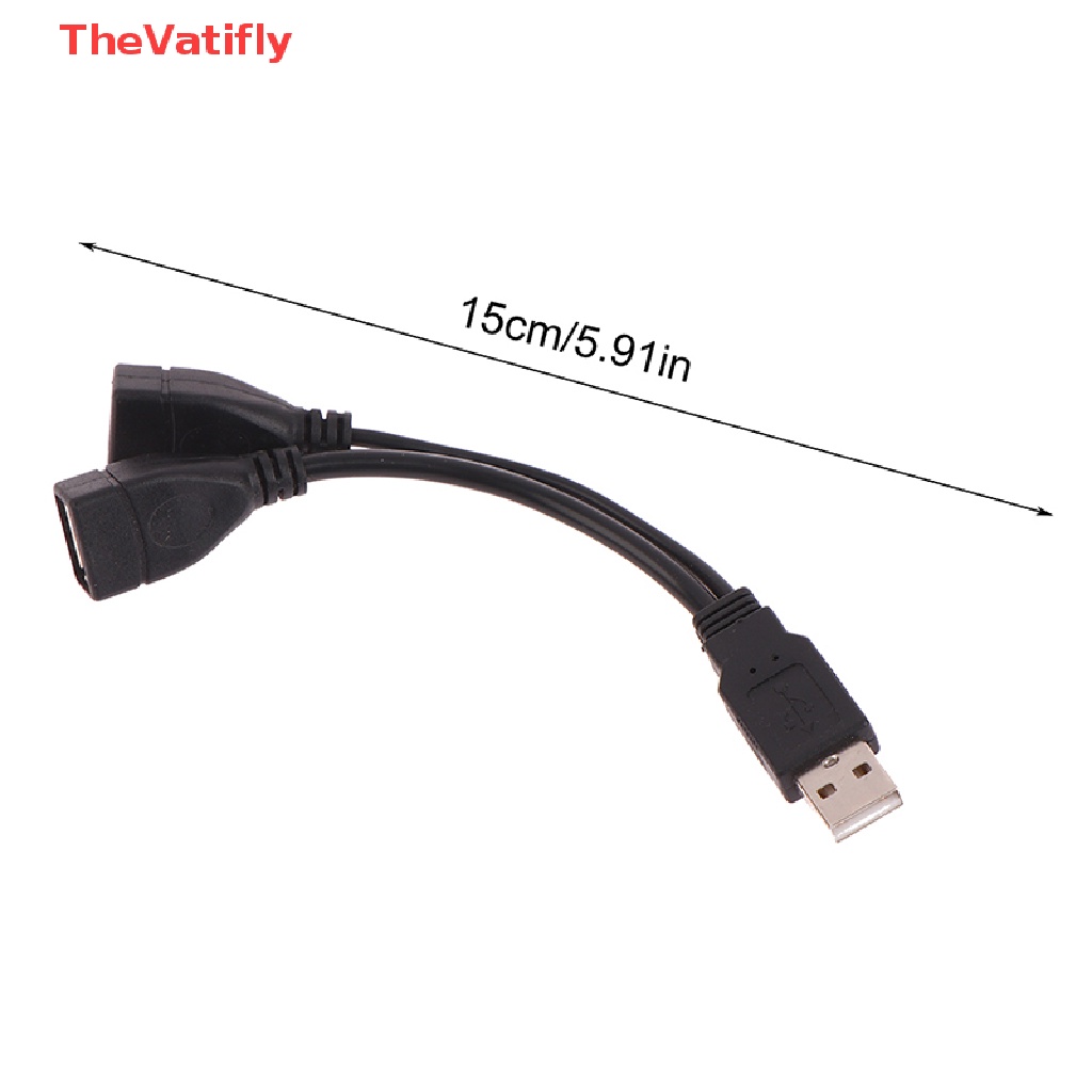 1 Dây Cáp Nối Dài Chuyển Đổi Cổng Cắm 15 / 30cm Sang 2 Ổ Cắm USB 2.0 Chuyên Dụng